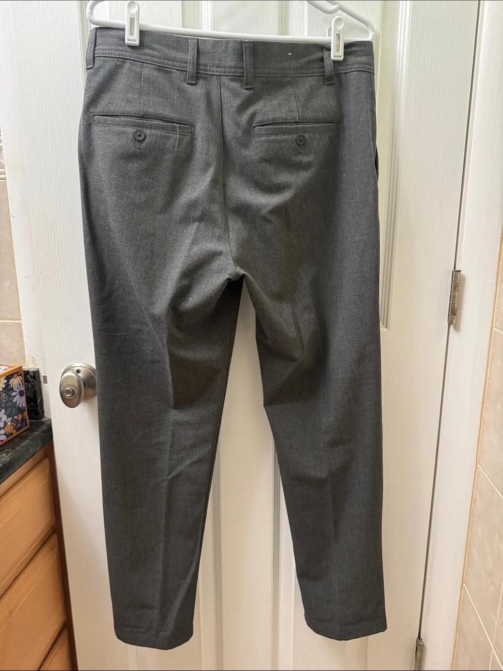 Zara Men's Dark Gray Dress Trousers Slim Fit